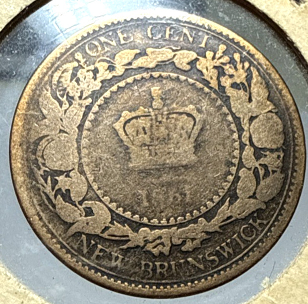 1861 New Brunswick 1 Cent Copper KM#6
