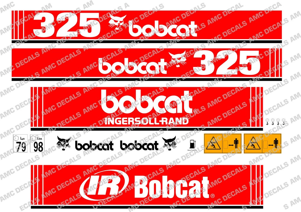 BOBCAT 325 MINI DIGGER DECAL SET