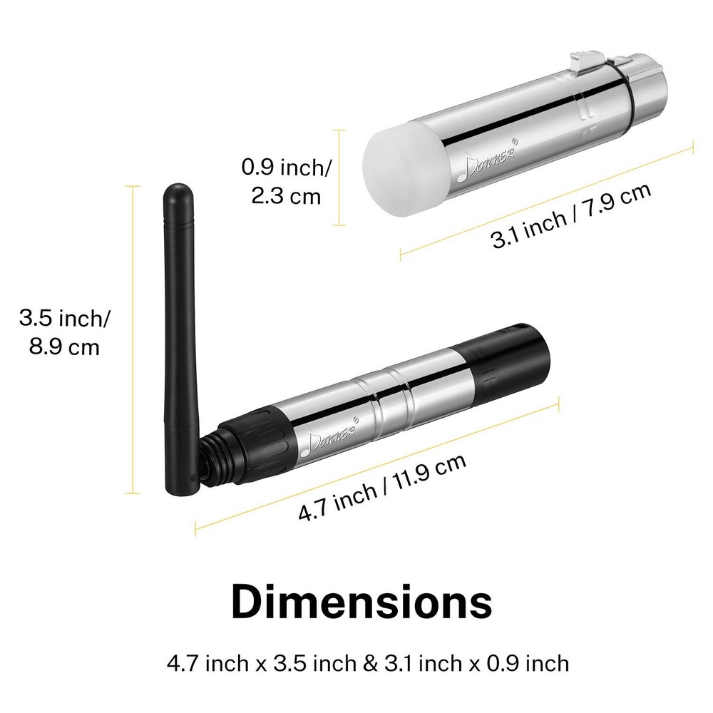 DJ Stage Lighting Controller - Wireless DMX512 System 7 Receivers 1 Transmitter
