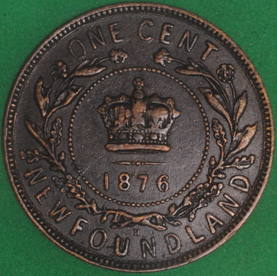 1876H Newfoundland Cent XF