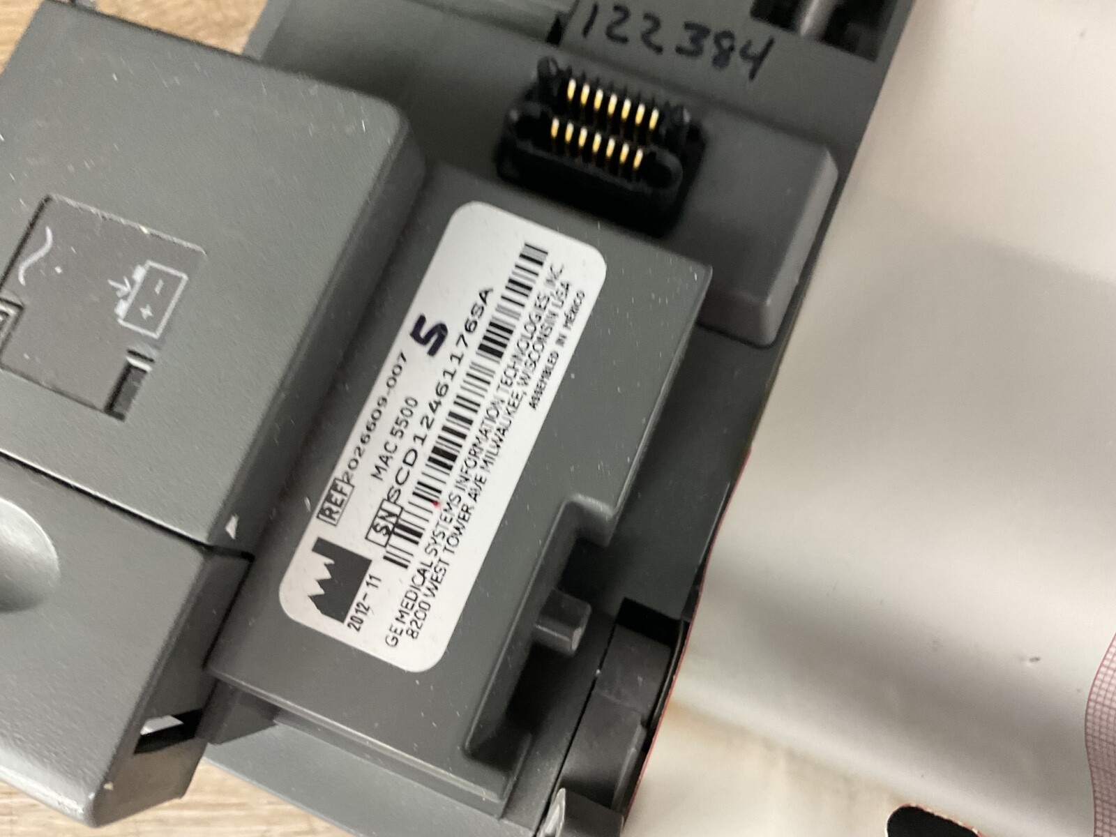 GE MAC 5500 HD Resting Electrocardiogram System ECG Machine with Color Display