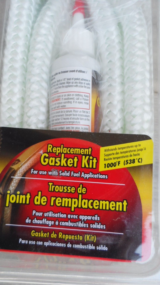 Imperial GA0189 Gasket Rope Replacement Kit 1/2" x 6' for Solid Fuel Application