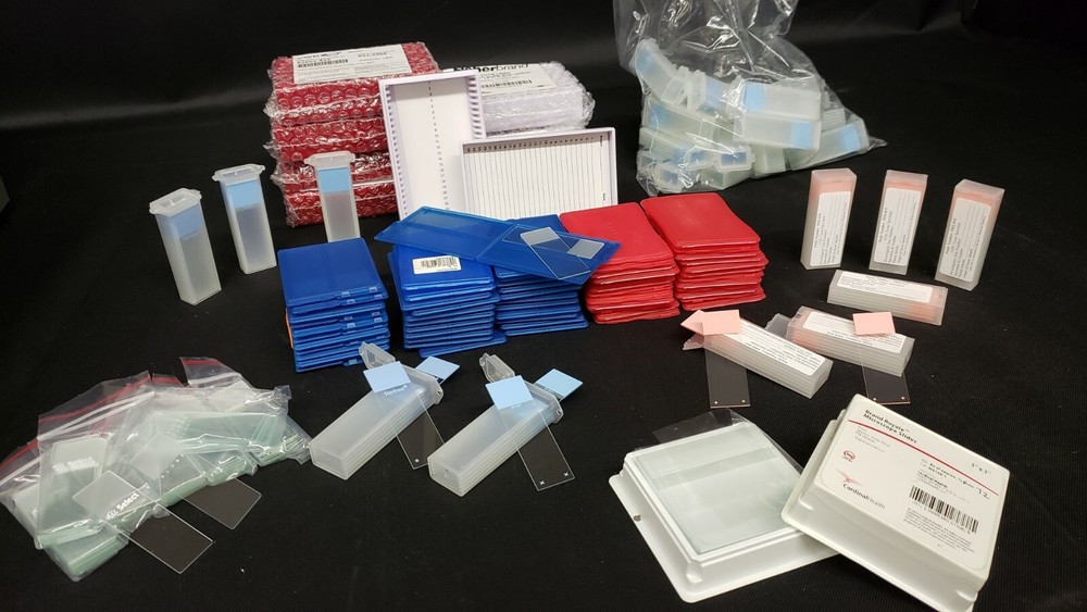 300+ High Quality Blank Microscope Slides With Storage Boxes - NEW