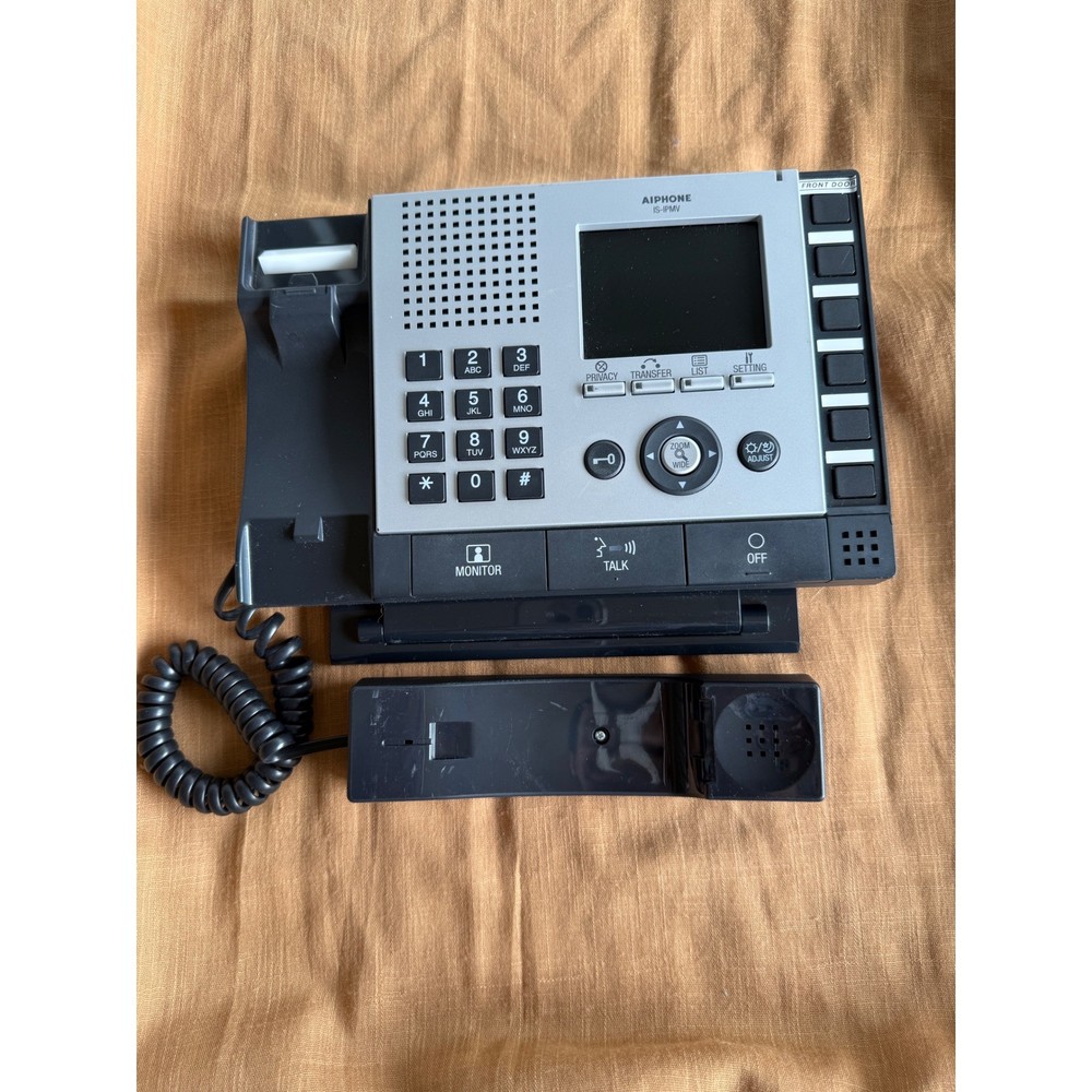 Aiphone LE-FW Video Intercom System Master Station Phone Silver Black