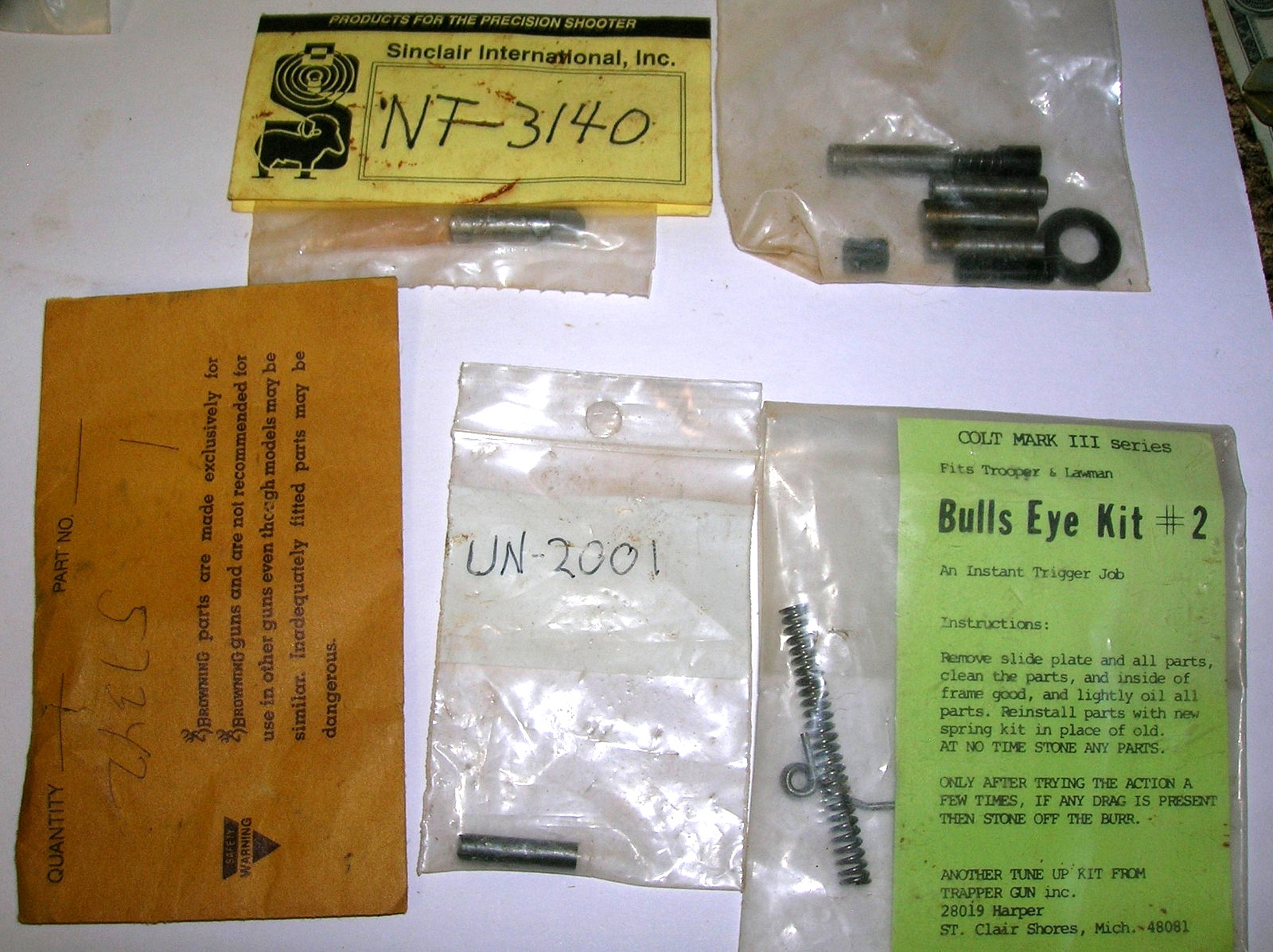 LOT Gunsmith Gun Repair Parts Reloading Assorted Most New Some Used MUST SEE