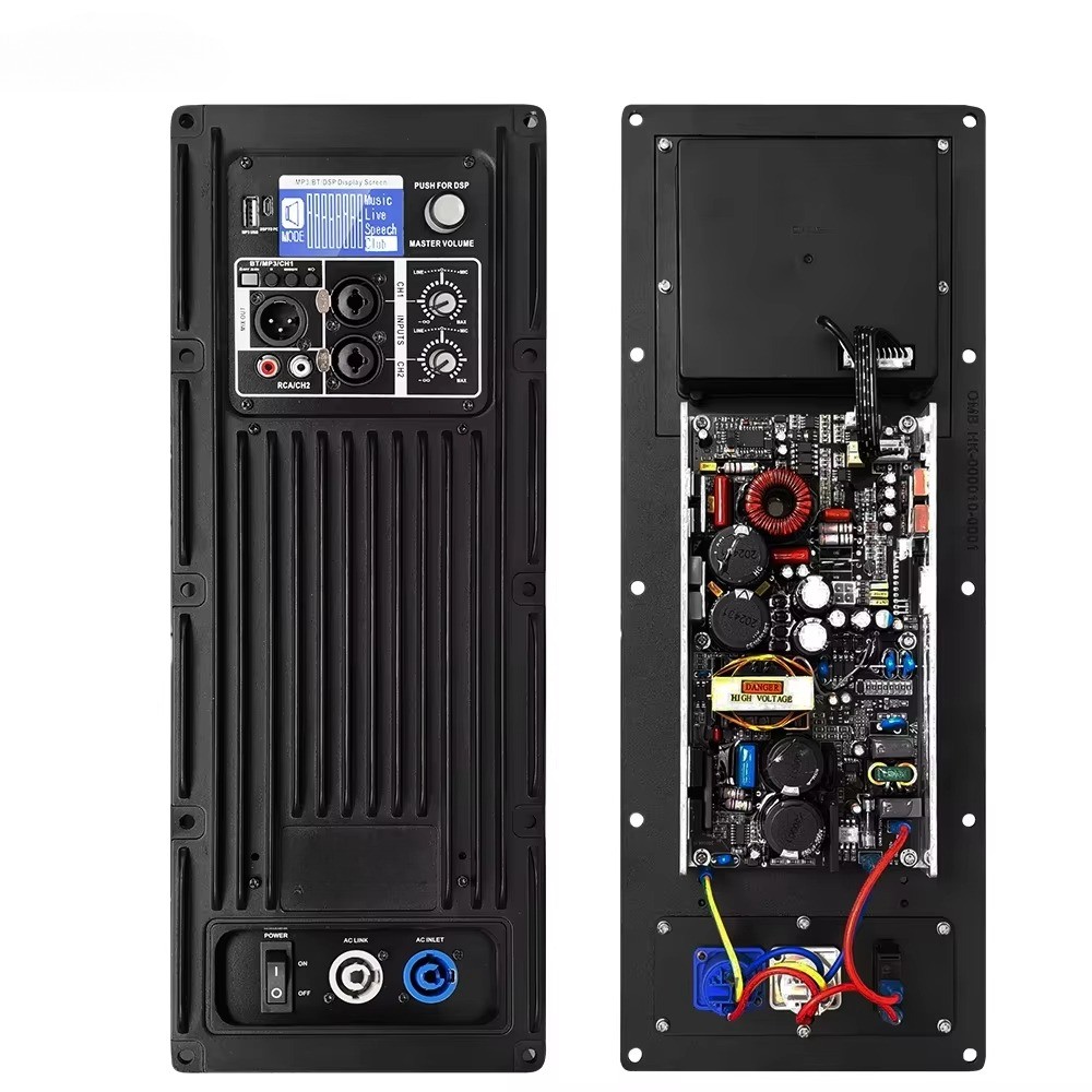 2 Way Class d DSP Power Board Module Digital Active Speaker Amplifier Module
