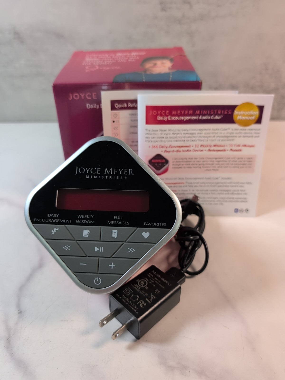 Joyce Meyer Ministries Daily Encouragement Audio Cube Built In Speaker