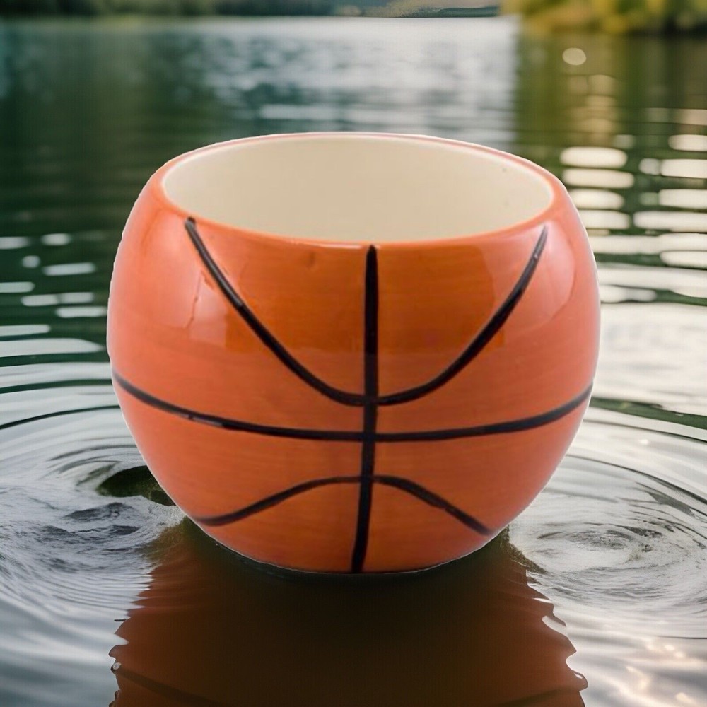 Ceramic Basketball Sports Planter