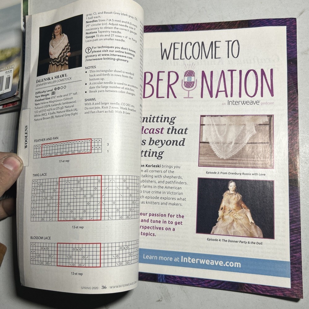 Back Issue of Interweave Knits Magazine - Spring 2020