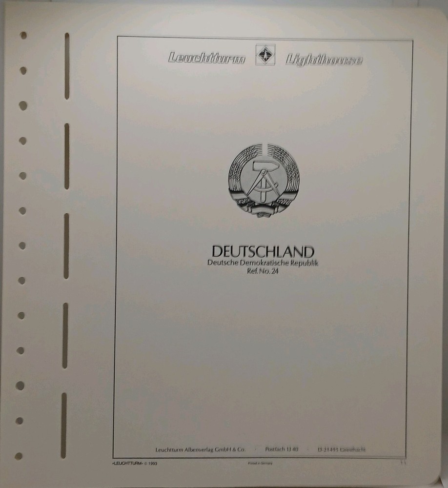 Germany 1980-1990 Lighthouse/Leuchtturm Hingless Supplement