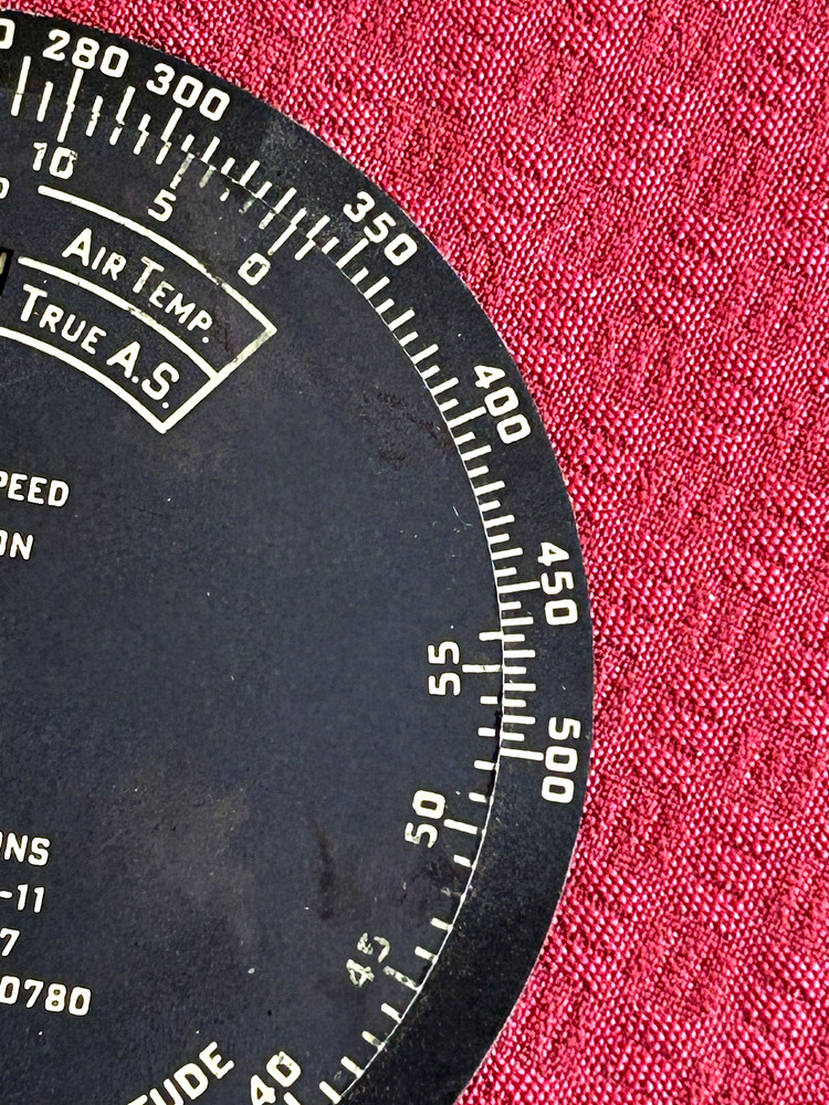 U.S. Army Air Forces TYPE D-4 TIME & DISTANCE COMPUTER