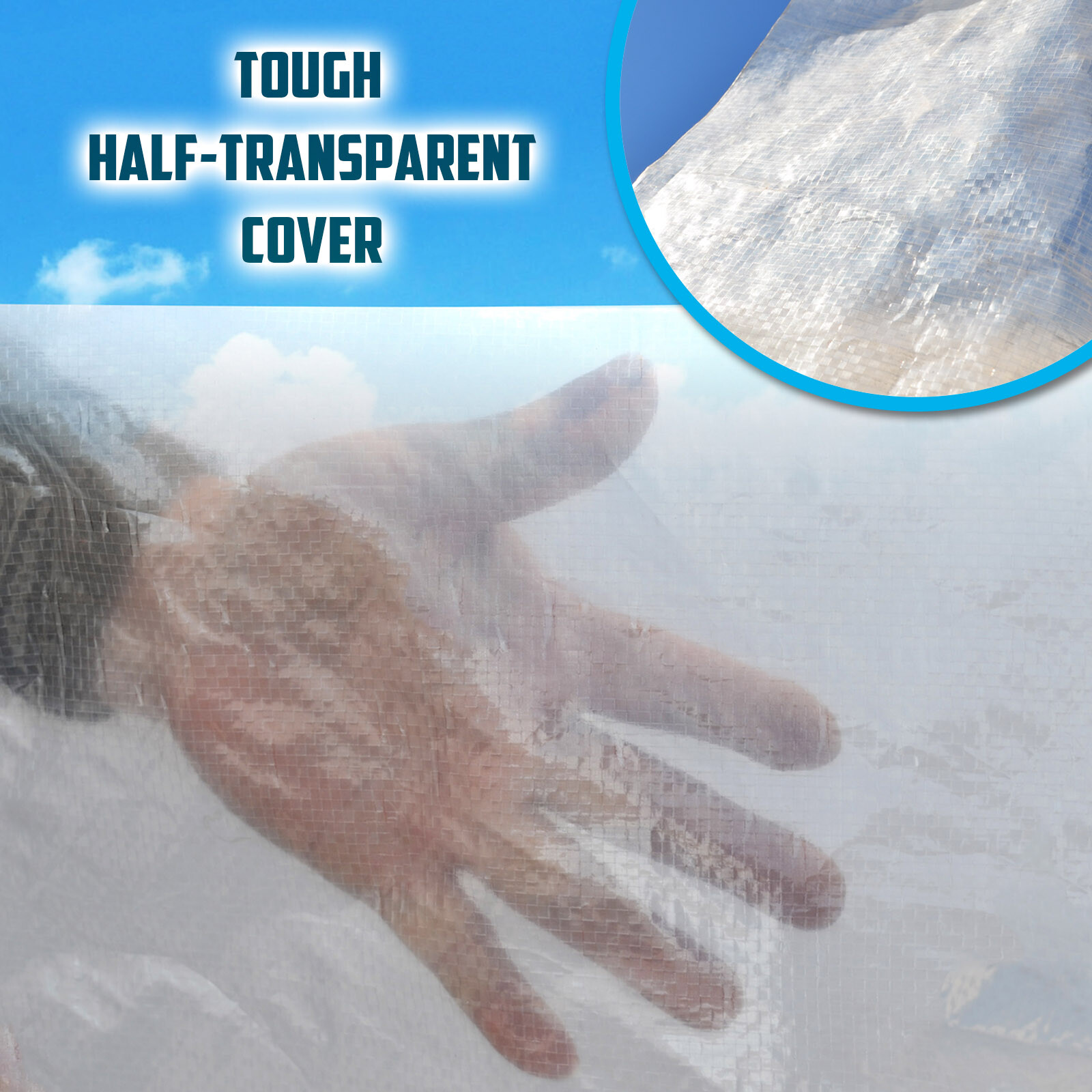 1 Piece Replacement Door ONLY with zipper for for different size of greenhouse