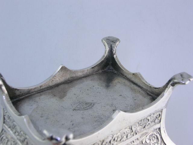 Antique Indian solid Silver Tea Caddy GRISH CHUNDER DUTT ~ Bhowanipore Calcutta