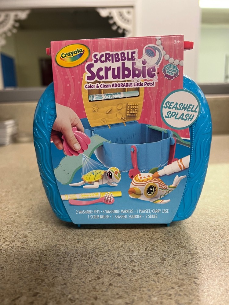 Crayola Scribble Scrubbie Ocean Pets Seashell Splash Set New