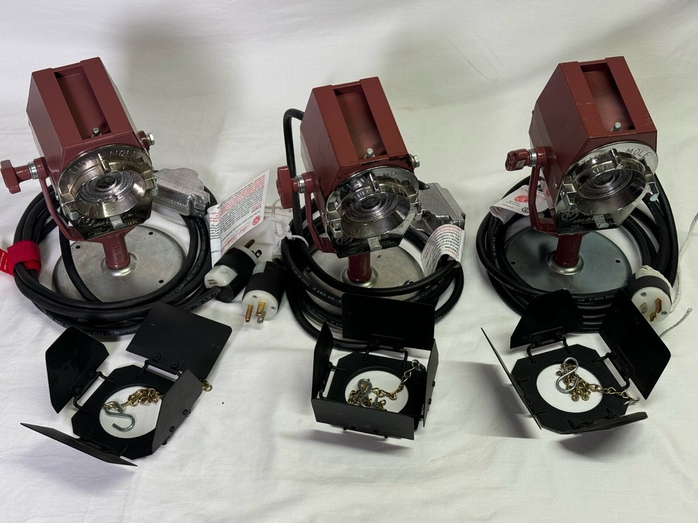 Mole Richardson Tiny-Mole light & round floor stand