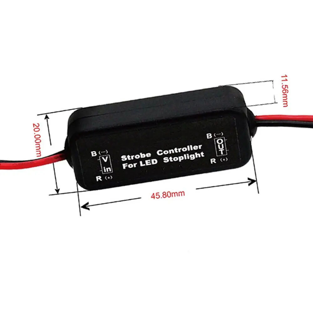 2x CD0101 Flash Strobe Controller Flasher Module For Car LED Brake Stop Light