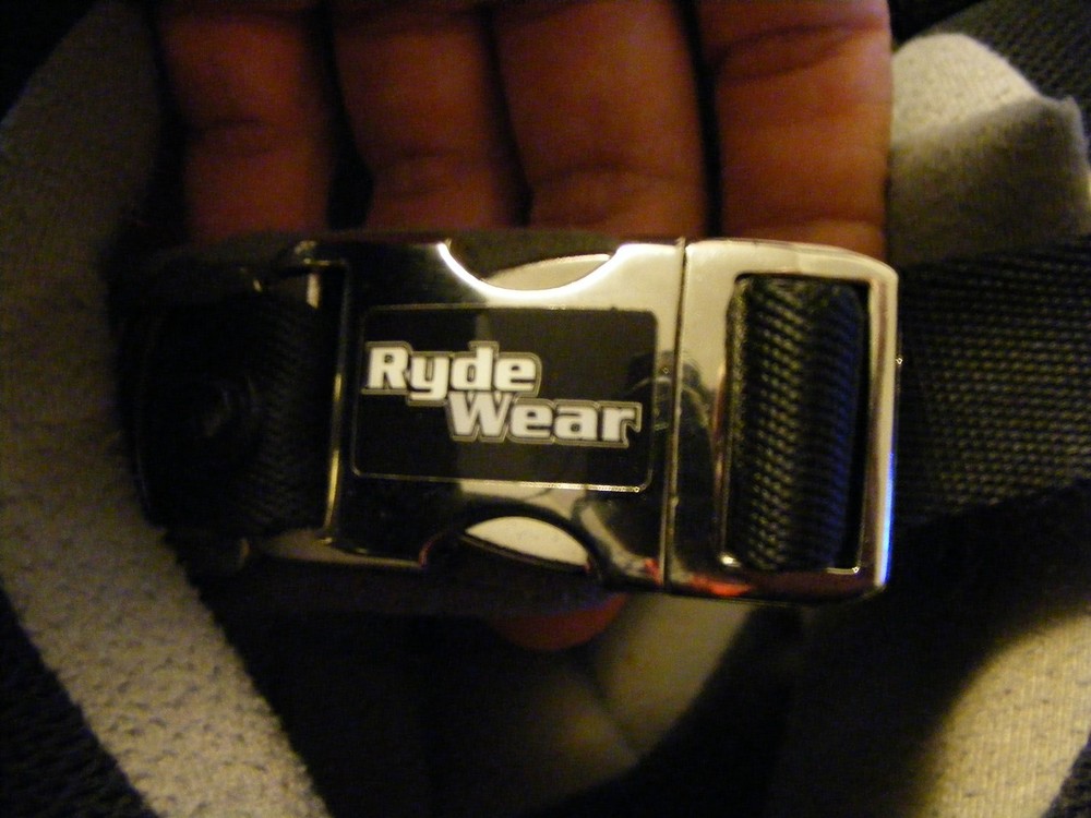 half shell rydewear small beanie helmet black quick release chin strap buckle