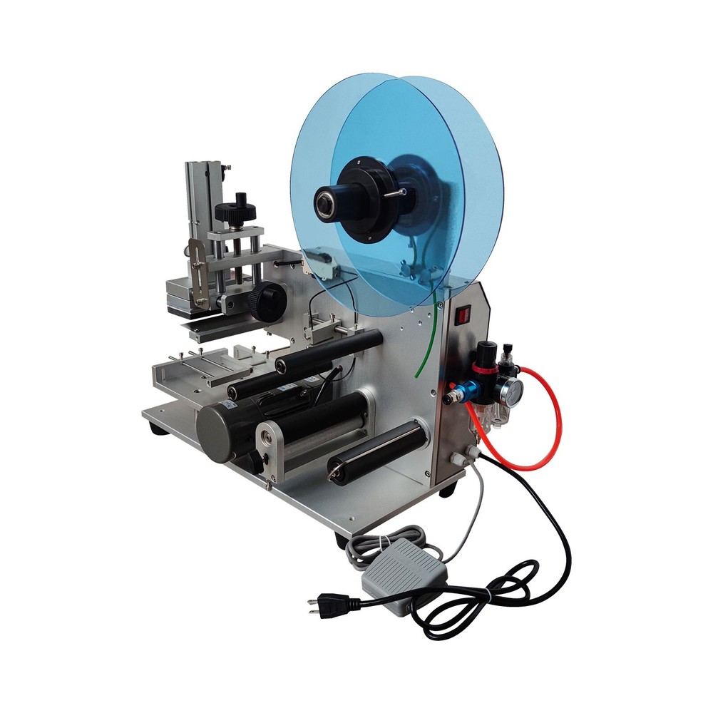 Semi-auto Flat Surface Labeller Square Bottle Labelling Machine Tags Stick Mark