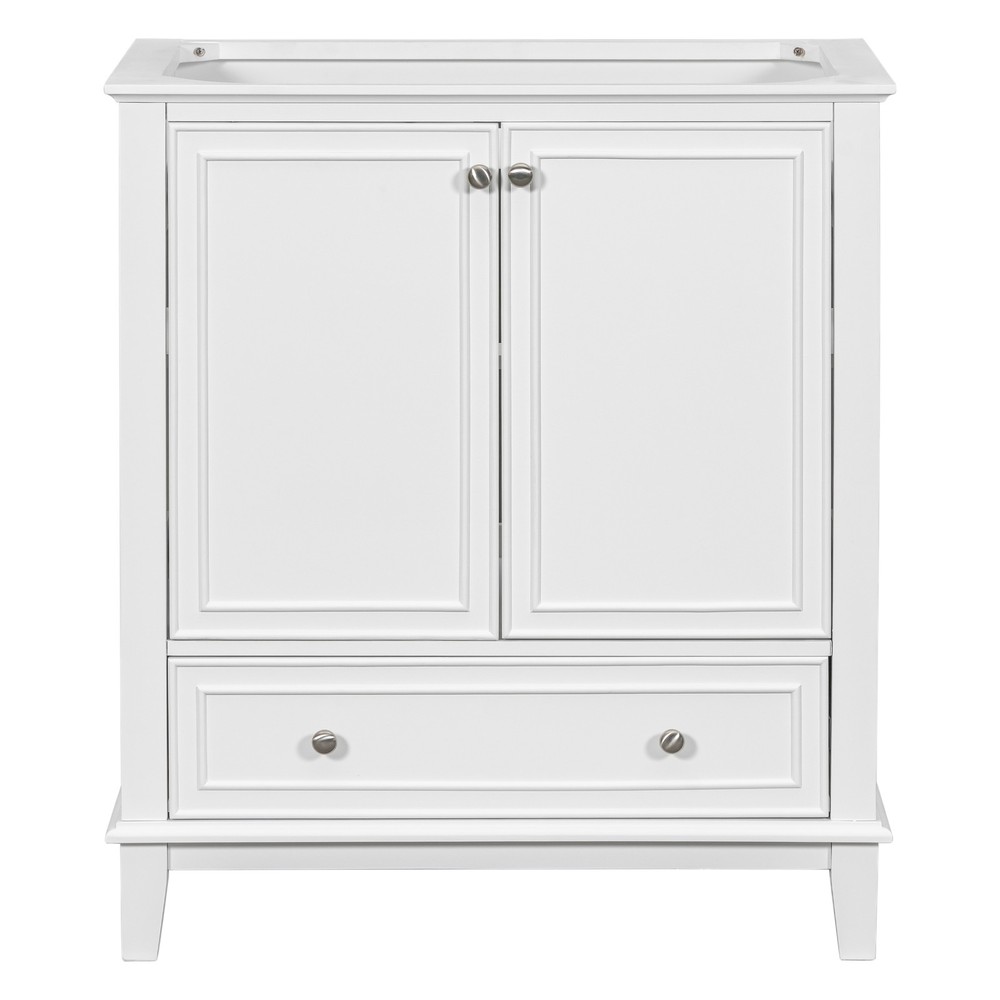 30" Bathroom Vanity without Sink, Base Only, Multi-functional Bathroom Cabinet