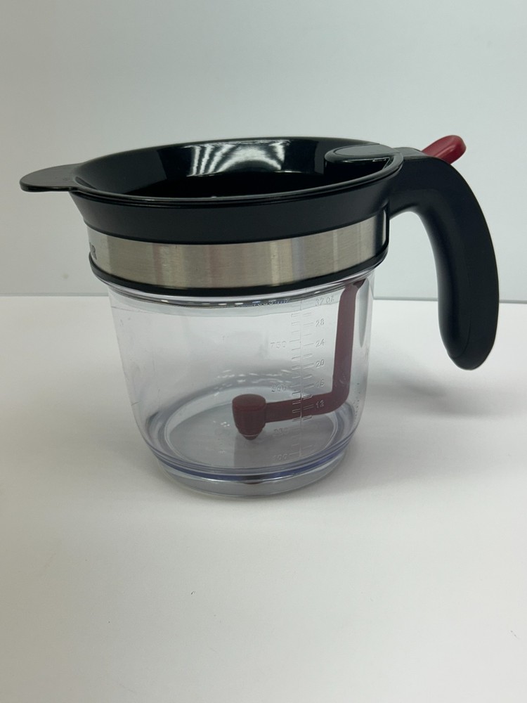 Fat Separator With Bottom Release, 4 Cup Gravy Separator for Cooking with Oil...