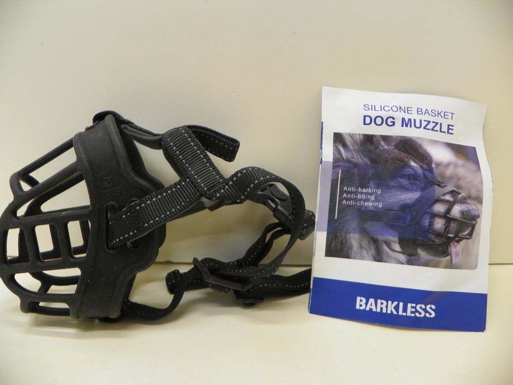 Barkless Silicone Basket Dog Muzzle size 2