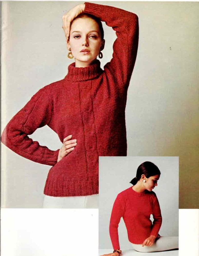 Spinnerin Knitting Pattern Lesson 3 Sweater Patterns Stitches Classic Patterns