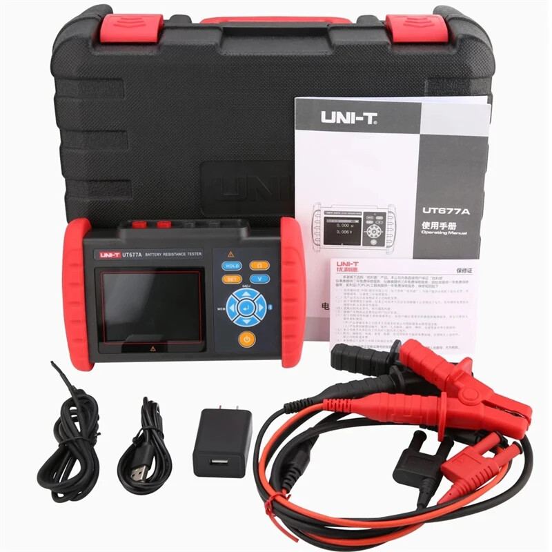 UNIT UT677A Battery Internal Resistance Tester Volt Temp Meter Bluetooth PC APP