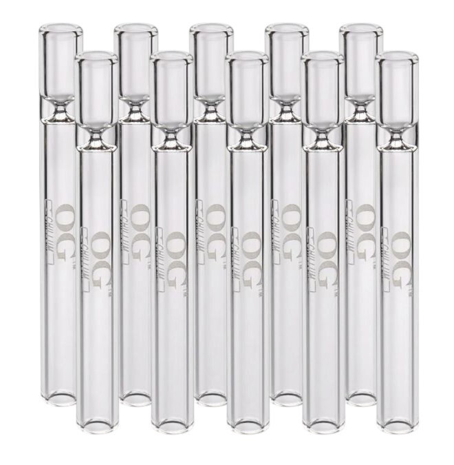 10 Pack OG Chillum 4” One Hitters – USA Made Premium Glass Smoking Pipes
