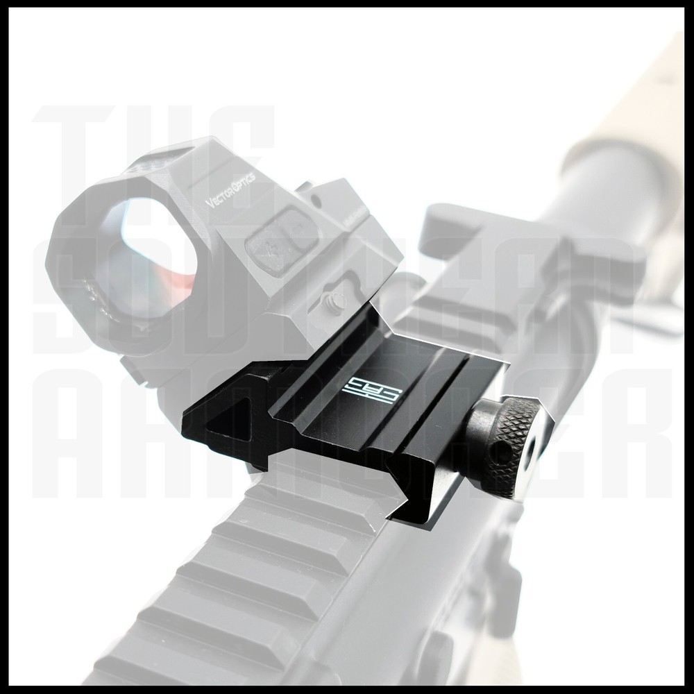 2 PC 45 Degree Offset Picatinny /Weaver Rail Mount Offset Side Rail for Laser