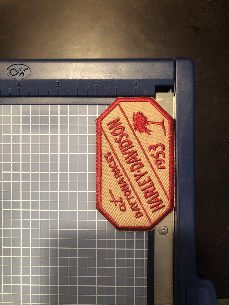 1953 Harley Davidson Motorcycle Daytona Races Patch