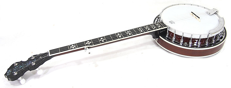 5 String Banjo, Mahogany resonator, geared tuners, include case RSBJ02
