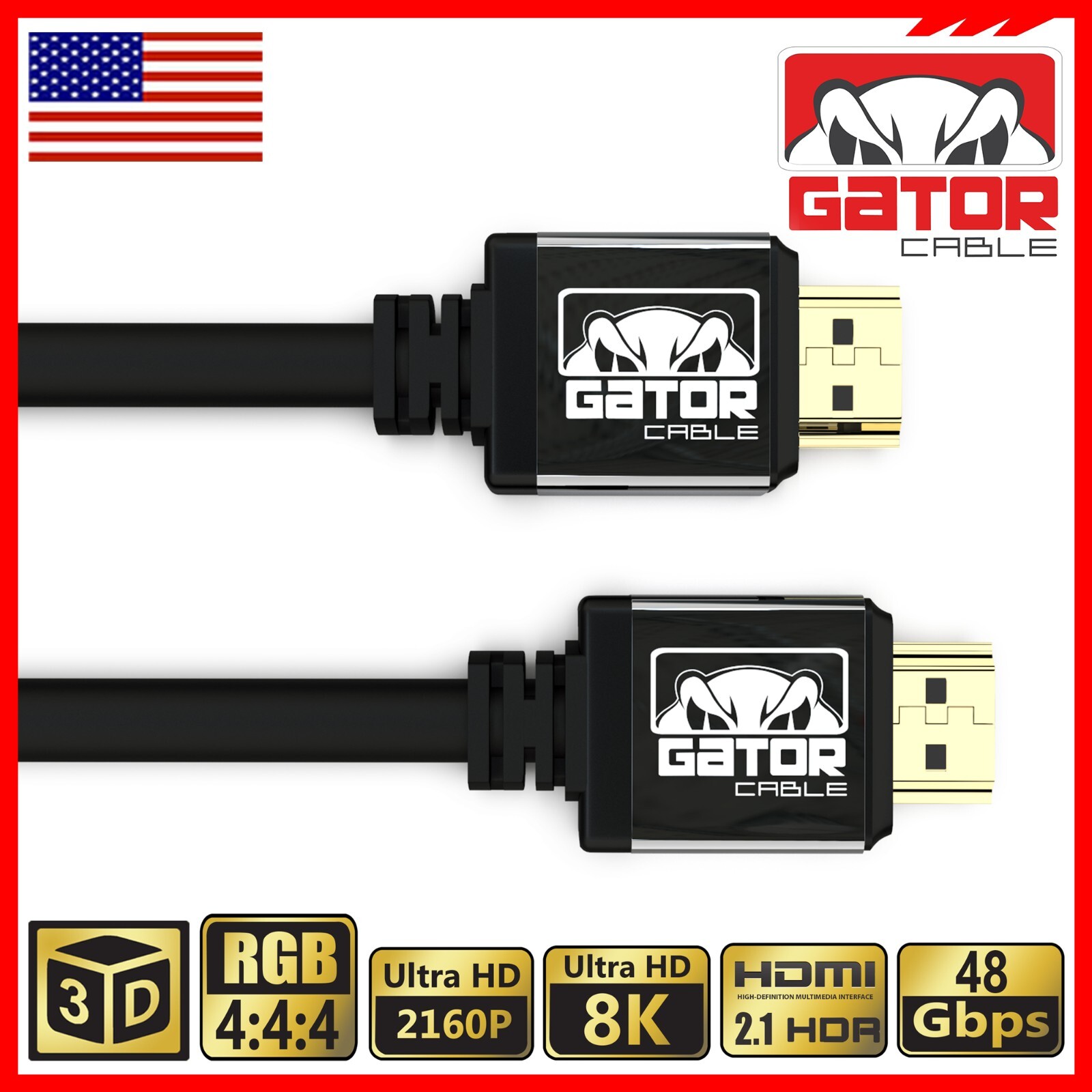 4K HDMI 2.0 Cable UHD Ultra HD High Speed 2160P HDR 60Hz 18Gbps Dolby HDCP HDTV