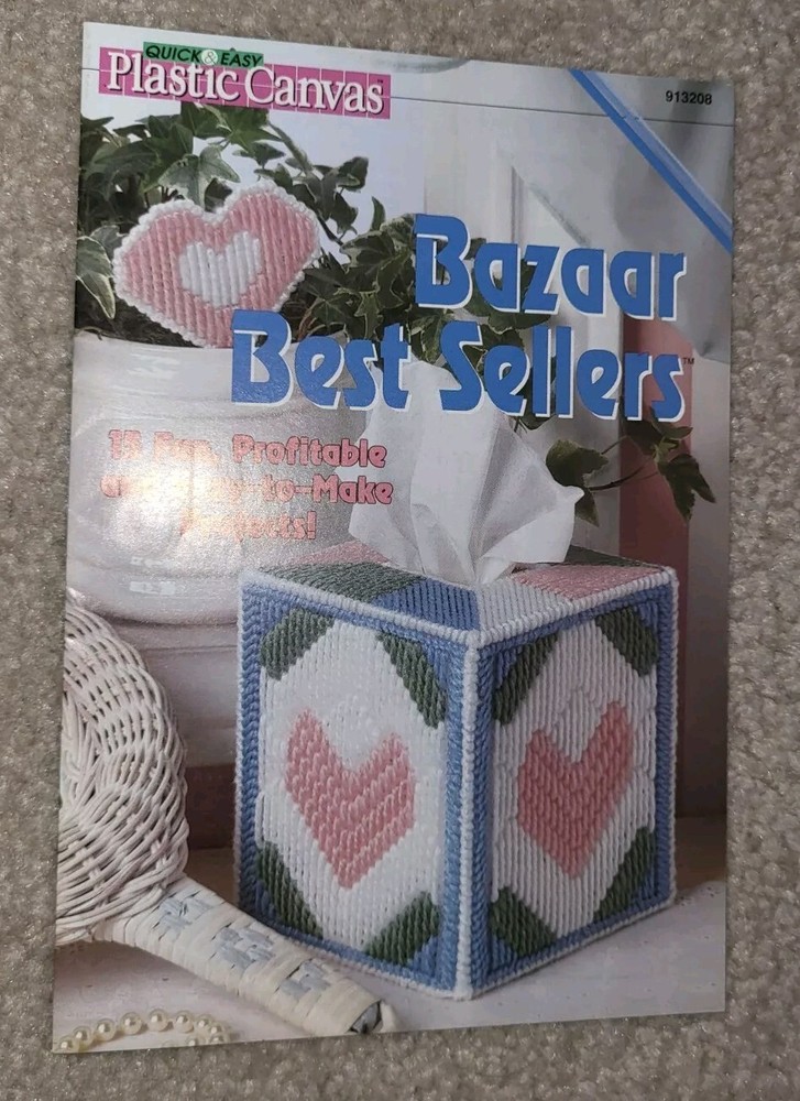 Quick & Easy Plastic Canvas Bazaar Best Sellers 15 Patterns