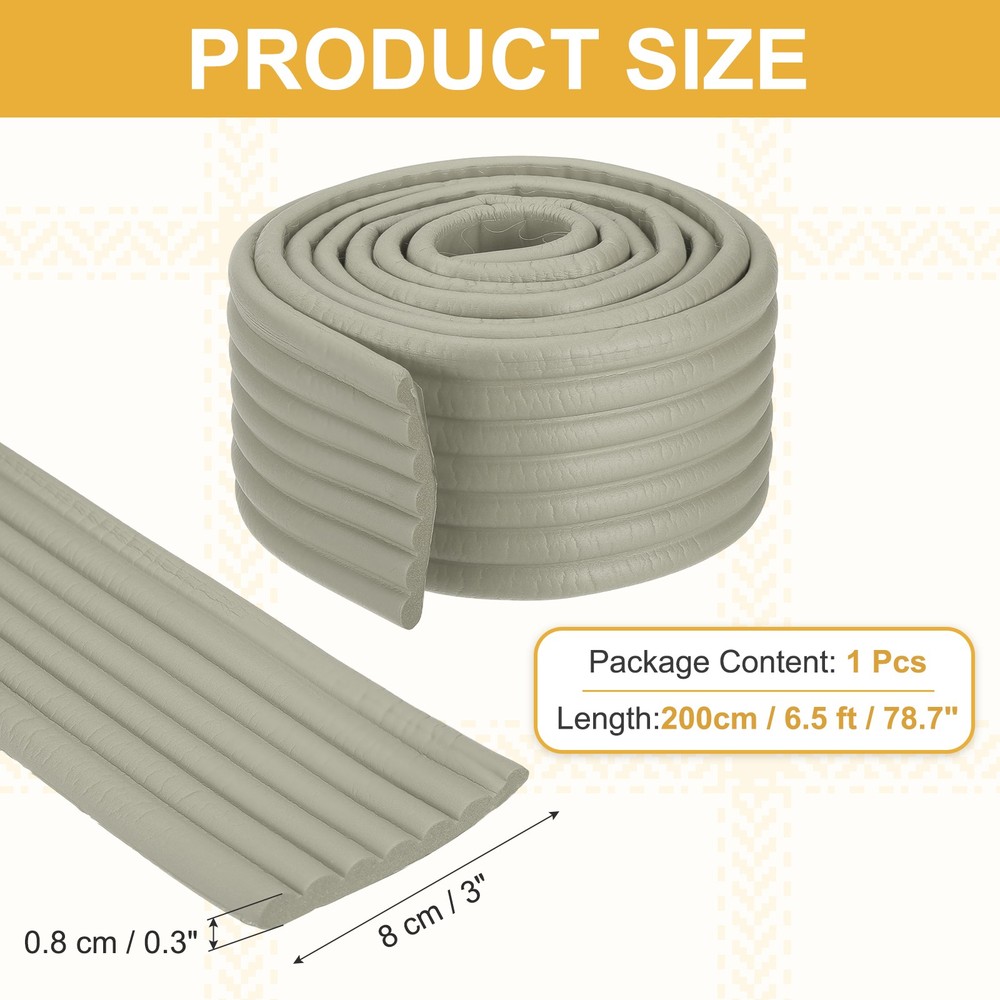 Bunk Bed Ladder Pad, (2m/6.5 Ft, Gray)(1 Pcs), Bunk Bed Step Foam Padding