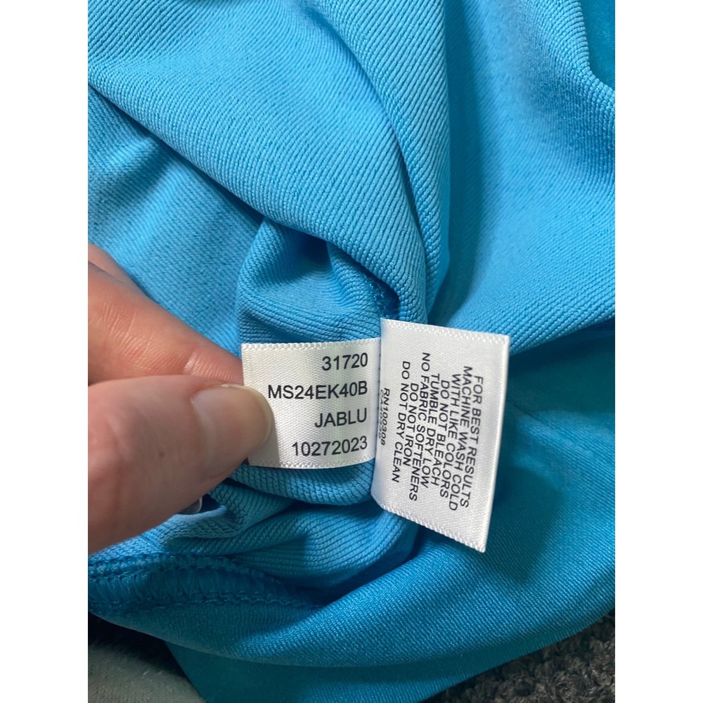 Peter Millar Perth 1/4 Zip Pullover Blue Mens Large MS24EK40B Performance Golf