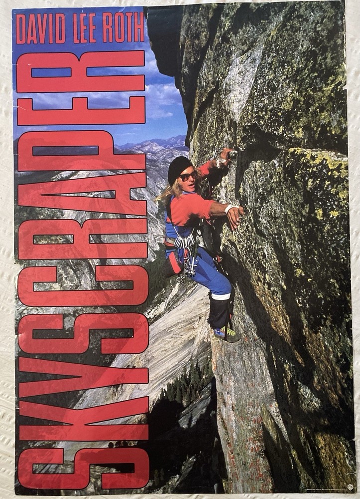 David Lee Roth Large 1988 Promo Poster Skyscraper Van Halen P