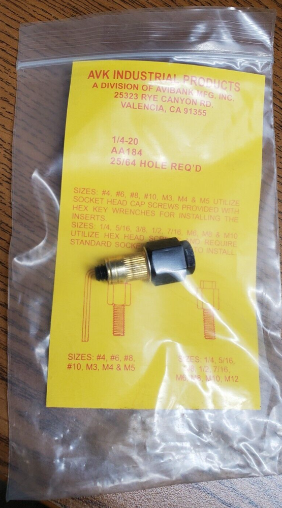 AVK 1/4-20 Manual Threaded Insert Tool