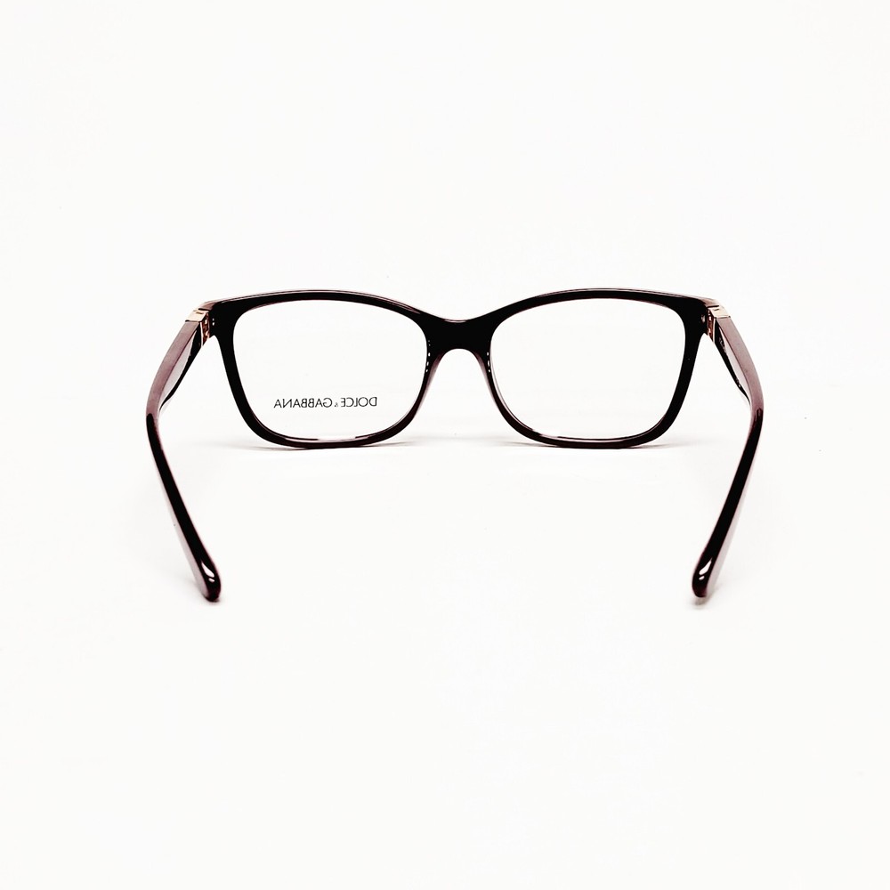 Dolce & Gabbana DG5077 Eyeglass Frames Rectangular Eyewear Bordeaux 54-16 140mm