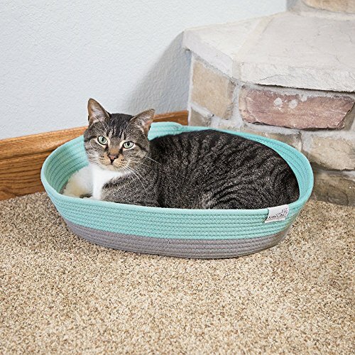 Kitty City Cotton Rope Woven Cat Bed, Cat House- Colors may Assorted Colors