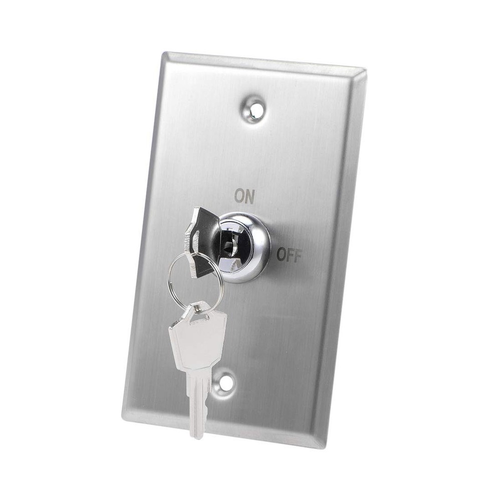 uxcell Key Switch Lock On/Off Exit Switch Emergency Door Release DPST for Acc...
