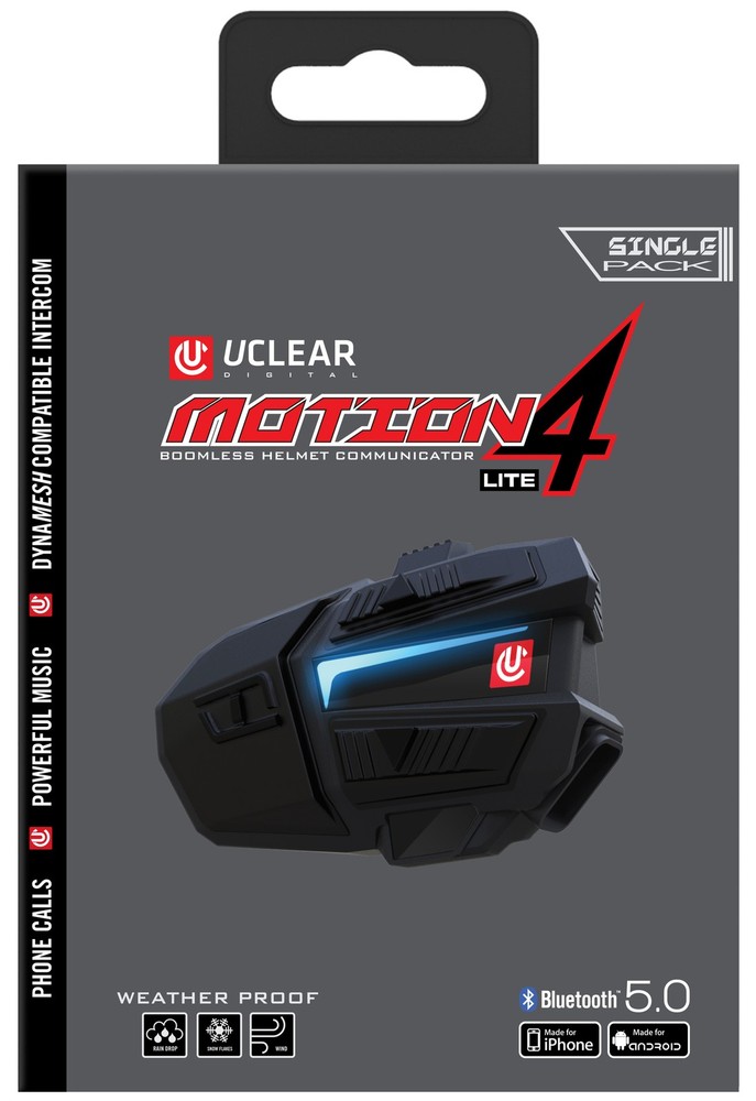 UCLEAR Motion 4 Lite Bluetooth Helmet Communicator 180507