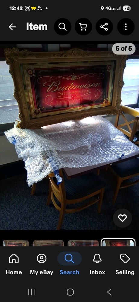 Ɓudweiser Glass Mirror 3ft
