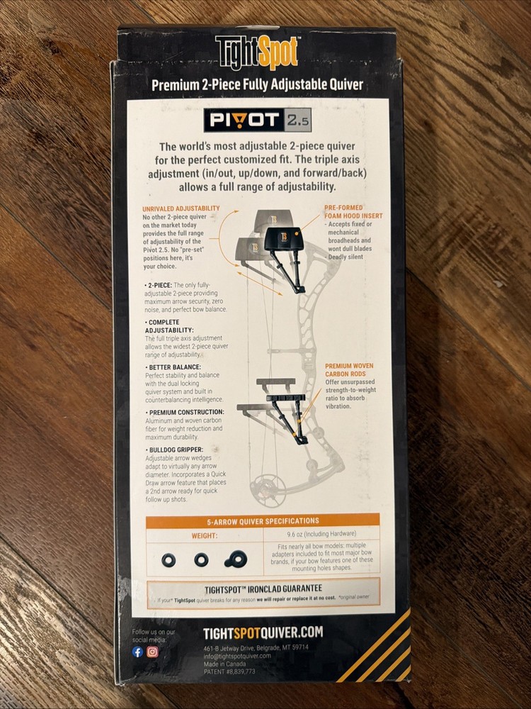 Tightspot Pivot 2.5 2pc 5 Arrow Quiver