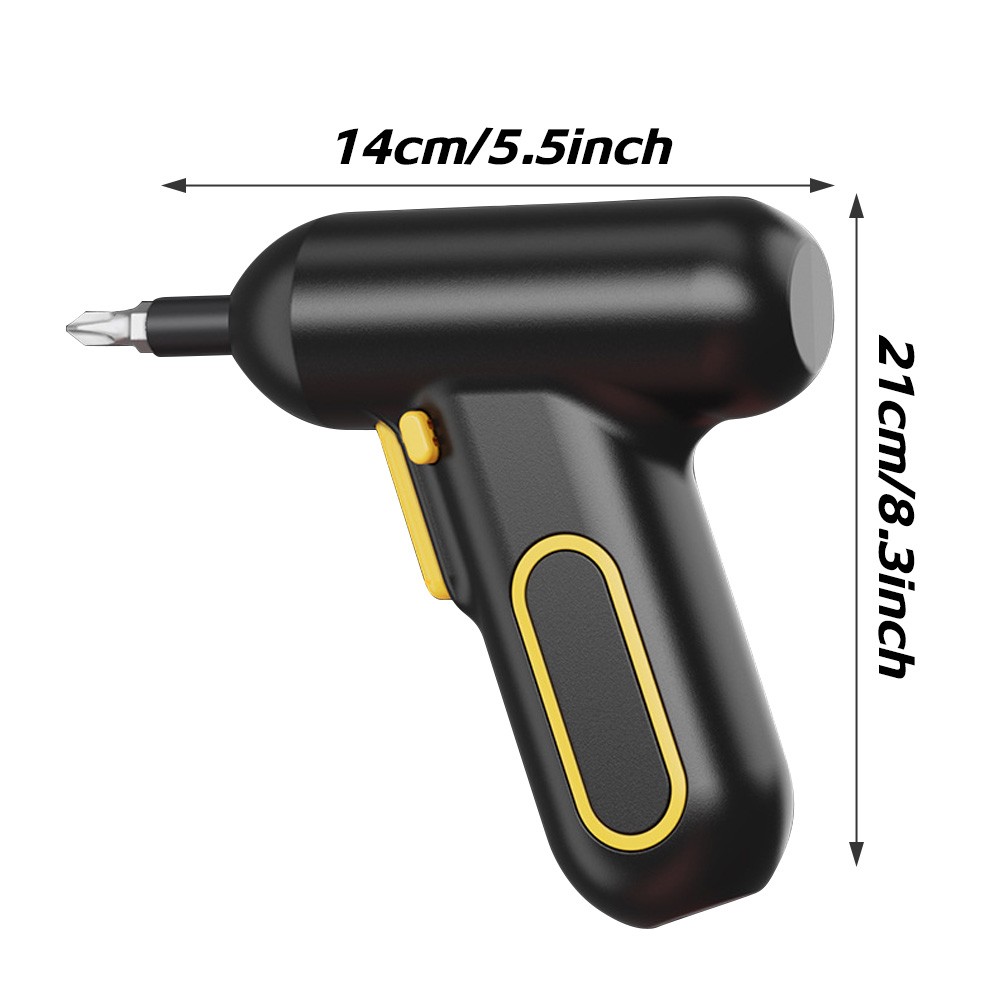 Cordless Electric Screwdriver Drill Bit Kit mini USB Rechargeable Power Tool