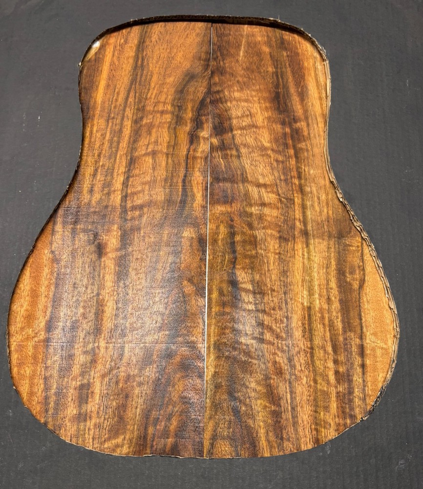 Flame Chocolate Mango Dreadnought Guitar Back Set #262