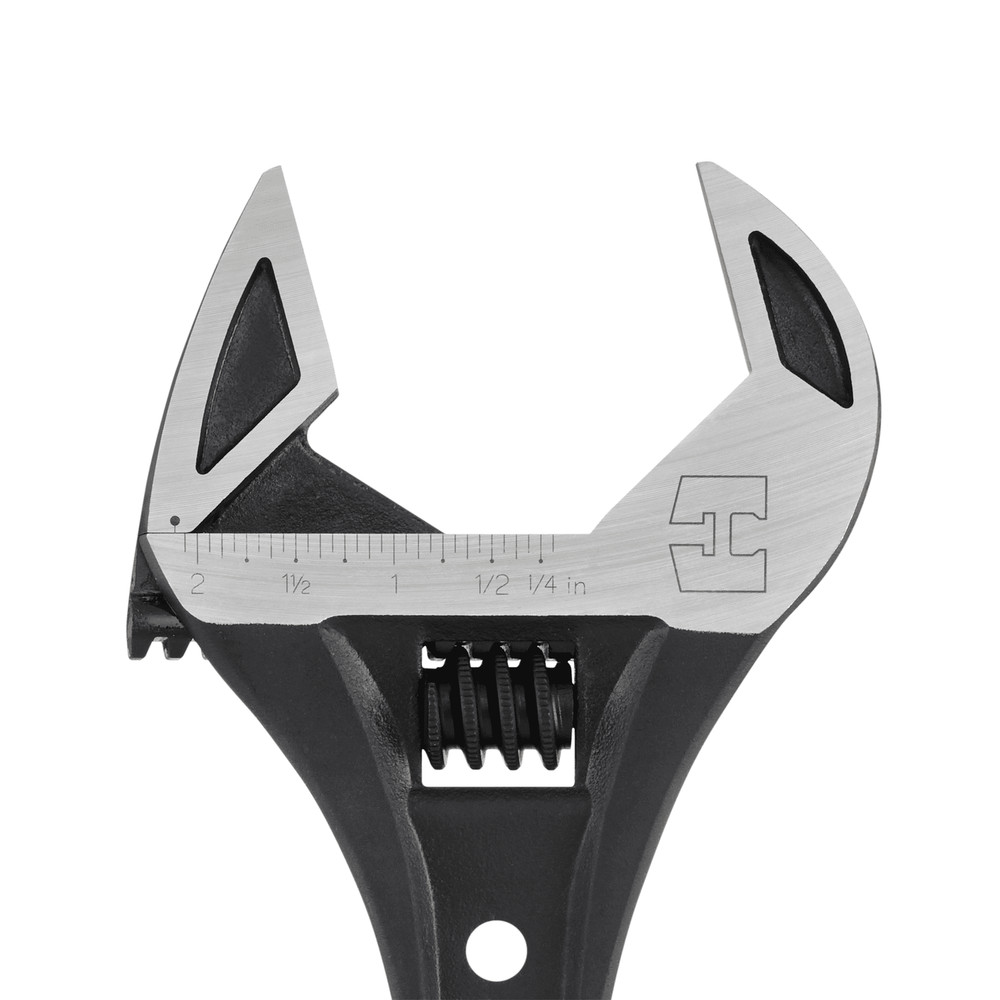 HART 12-inch Pro Adjustable Wrench with Laser-Etching