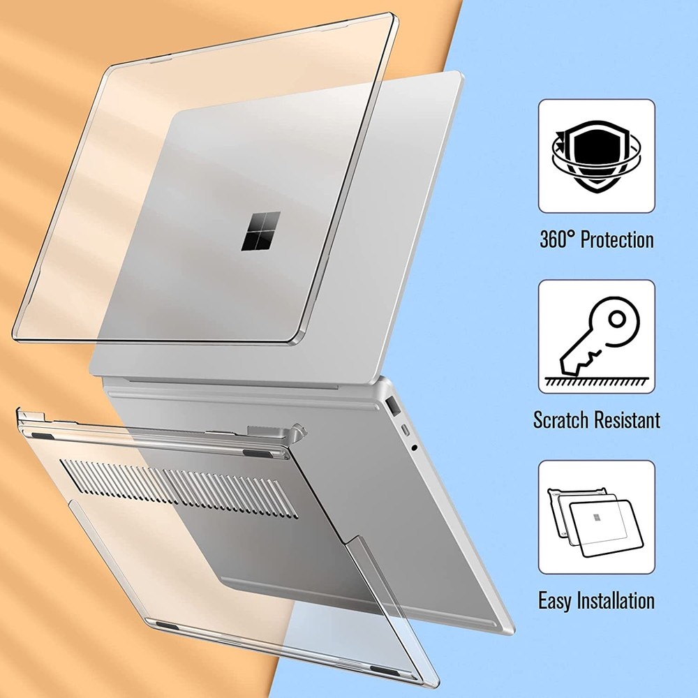 Protective Case for 12.4" Microsoft Surface Laptop Go 2 (2022) Hard Shell Cover