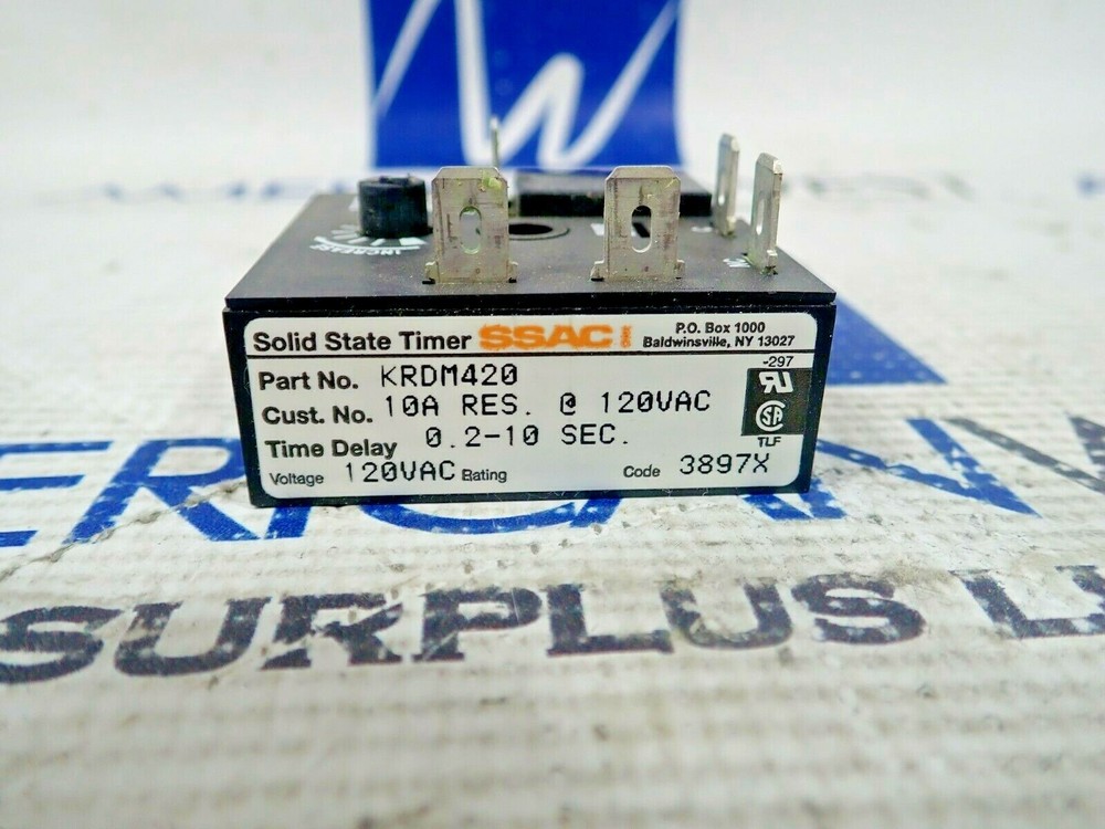 NEW SSAC KRDM420 10A 120V Solid State Timer