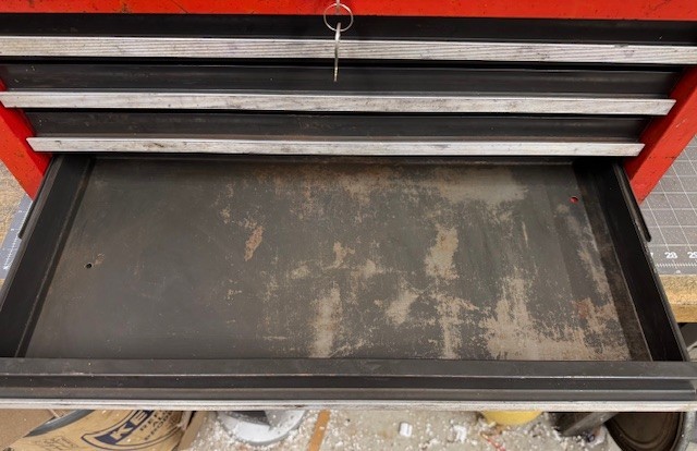 Vintage Sears Craftsman 4 Drawer Intermediate Middle Tool Box Toolbox With Keys