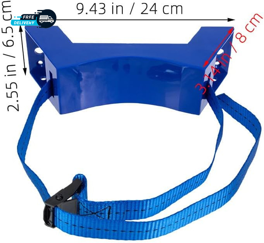 Adjustable Propane Tank Holder Bracket Wall Mounted with High-Strength Strap